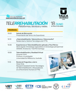 Webinar "Telerrehabilitación: Plataformas, técnicas y redes"